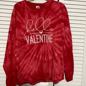 Tie dye valentine shirt